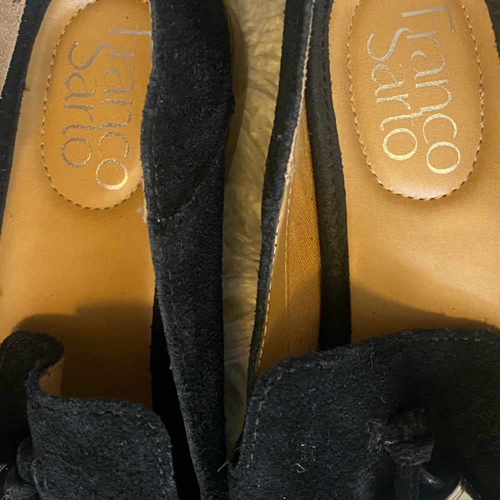 Franco Sarto black Suede Loafers - Picture 3 of 7